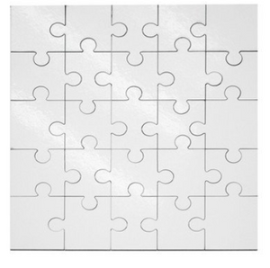 MDF puzzel 17 x 17 cm. - 25 stukjes