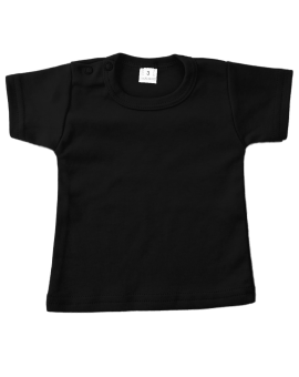 T-shirt korte mouwen zwart of wit met tekst of afbeelding