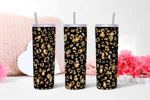 Tumbler - Leopard Glitter