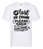 T-shirt - If lost or drunk please return to girlfriend