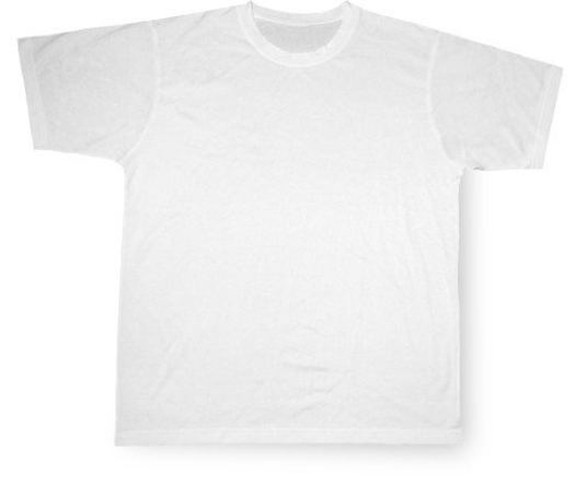 Shirt basic wit met foto/ afbeelding